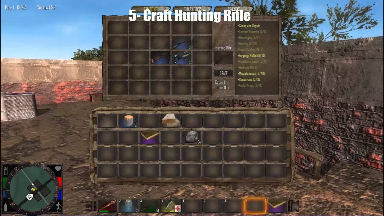7 days to die how to build guns